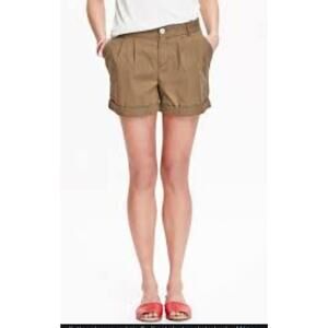 Theory Khaki / Tan Shorts Size 4 100% linen cargo shorts trousers old money